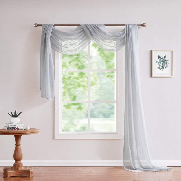 Extra long on sale scarf curtains